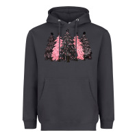 Smoke pink christmas trees Heavyweight Hoodie - CowGirlArtShop
