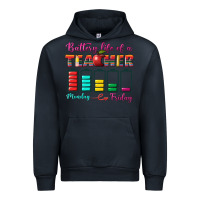 Navy battery life of a teacher Urban Hoodie - BundleAndBundleShop