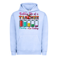 Pigment Grape Ice battery life of a teacher Urban Hoodie - BundleAndBundleShop