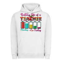 Pigment Lunar Rock battery life of a teacher Urban Hoodie - BundleAndBundleShop