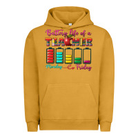 Battery Life Of A Teacher Urban Hoodie | Teevron