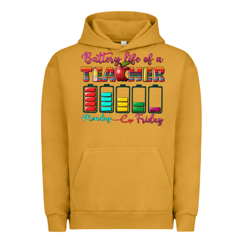 Battery Life Of A Teacher Urban Hoodie by BundleAndBundleShop | Teevron