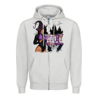 Dove Grey Witchy Woman Zipper Hoodie - texasbilliewilder