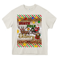 Cream christmas north pole delivery Heavy Core Tee - Artiststas