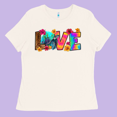 Turtle Love Ladies Tee Designed By Ranaportraitstore