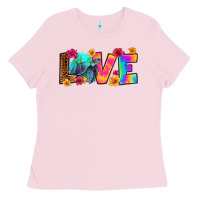 Bubblegum Pink turtle love Ladies Tee - RanaPortraitStore