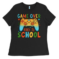 Black game over back to school Ladies Tee - JahusDesignShop