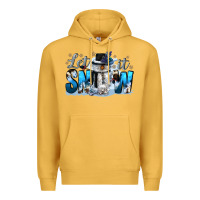 Mustard let it snow Premium Hoodie - CowGirlArtShop