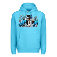 Ocean Blue let it snow Premium Hoodie - CowGirlArtShop