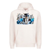 Pale Pink let it snow Premium Hoodie - CowGirlArtShop