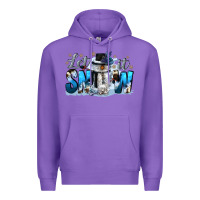 Purple let it snow Premium Hoodie - CowGirlArtShop