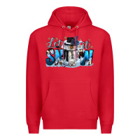 Red let it snow Premium Hoodie - CowGirlArtShop