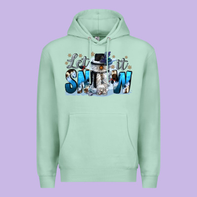 Let It Snow Premium Hoodie Designed By Cowgirlartshop