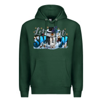 Sports Green let it snow Premium Hoodie - CowGirlArtShop