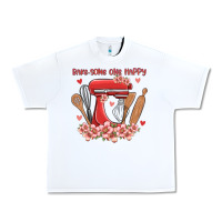 White bake same one happy Urban Heavy Tee - MaliasSmallBusiness