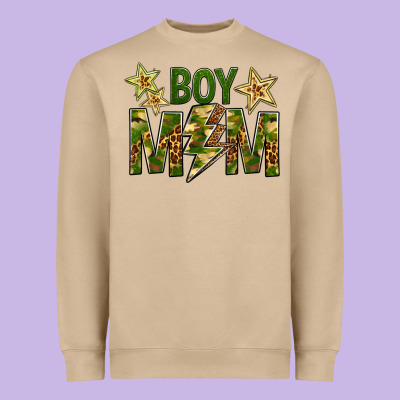 Boy Mom Heavyweight Sweatshirt Designed By Bundleandbundleshop