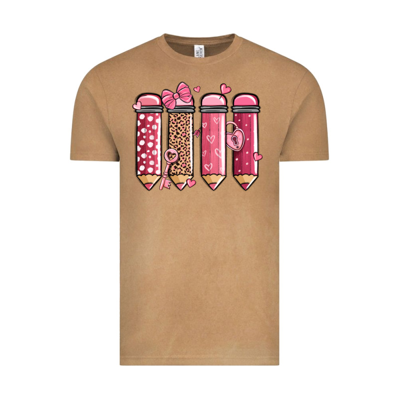 Valentine' Day Teacher School Pencils Vintage Tee by MaliasSmallBusiness | Teevron