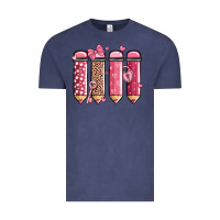Vintage Denim valentine' day teacher school pencils Vintage Tee - MaliasSmallBusiness