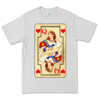 Dove Grey love playing cards queen Premium Tee - AdoDesignShop