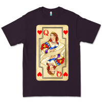Plum love playing cards queen Premium Tee - AdoDesignShop