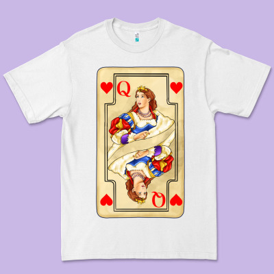 Love Playing Cards Queen Premium Tee Designed By Adodesignshop