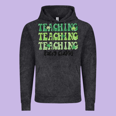 Teaching Lucky Charm Vintage Hoodie Designed By Maliassmallbusiness