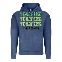Vintage Denim teaching lucky charm Vintage Hoodie - MaliasSmallBusiness
