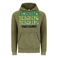 Vintage Olive teaching lucky charm Vintage Hoodie - MaliasSmallBusiness