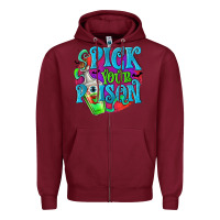 Burgundy Pick Your Poison Zipper Hoodie - texasbilliewilder