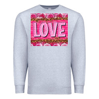 Heather Grey Love Valentine's day tumbler Premium Sweatshirt - HowdyJamesFarm