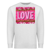 Oatmeal Heather Love Valentine's day tumbler Premium Sweatshirt - HowdyJamesFarm