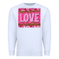 White Love Valentine's day tumbler Premium Sweatshirt - HowdyJamesFarm