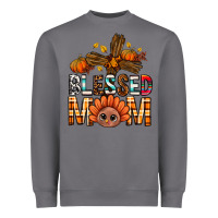 Storm Western Blessed Mom With Cross Heavyweight Sweatshirt - BundleAndBundleShop