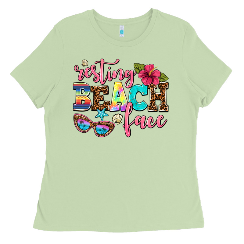 Resting Beach Face Ladies Tee by AdoDesignShop | Teevron