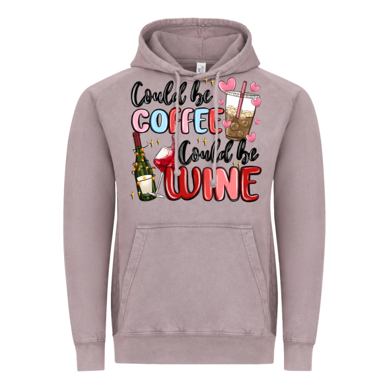 Could Be Coffee Could Be Wine Vintage Hoodie by MaliasSmallBusiness | Teevron