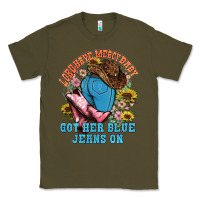 Army Green lord have mercy baby got her blue jeans on Classic Tee - NancyCooperArtShop