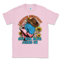 Bubblegum Pink lord have mercy baby got her blue jeans on Classic Tee - NancyCooperArtShop