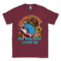 Burgundy lord have mercy baby got her blue jeans on Classic Tee - NancyCooperArtShop
