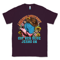 Plum lord have mercy baby got her blue jeans on Classic Tee - NancyCooperArtShop