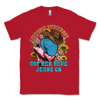 Red lord have mercy baby got her blue jeans on Classic Tee - NancyCooperArtShop