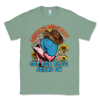 Sage lord have mercy baby got her blue jeans on Classic Tee - NancyCooperArtShop