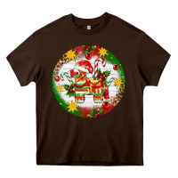 Chocolate Brown Christmas Pinata Ornament Heavy Core Tee - Artiststas