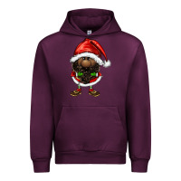 Mauve Wine afro santa gnomes Urban Hoodie - FaDigitalArtStudio