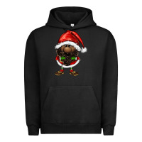 Pigment Black afro santa gnomes Urban Hoodie - FaDigitalArtStudio