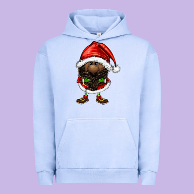Afro Santa Gnomes Urban Hoodie Designed By Fadigitalartstudio