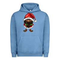 Pigment Pebble Blue afro santa gnomes Urban Hoodie - FaDigitalArtStudio