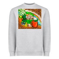 Heather Grey Coffee Cups St Patricks Day Tumbler Heavyweight Sweatshirt - BundleAndBundleShop