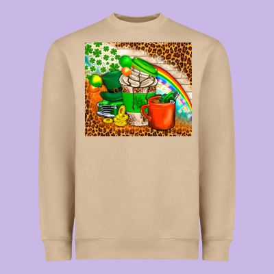 Coffee Cups St Patricks Day Tumbler Heavyweight Sweatshirt Designed By Bundleandbundleshop