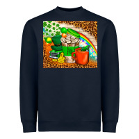 Navy Coffee Cups St Patricks Day Tumbler Heavyweight Sweatshirt - BundleAndBundleShop