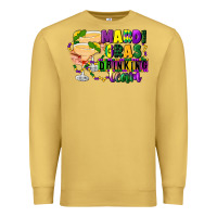Antique Gold mardi gras drinking team margaritas Premium Sweatshirt - CowGirlArtShop